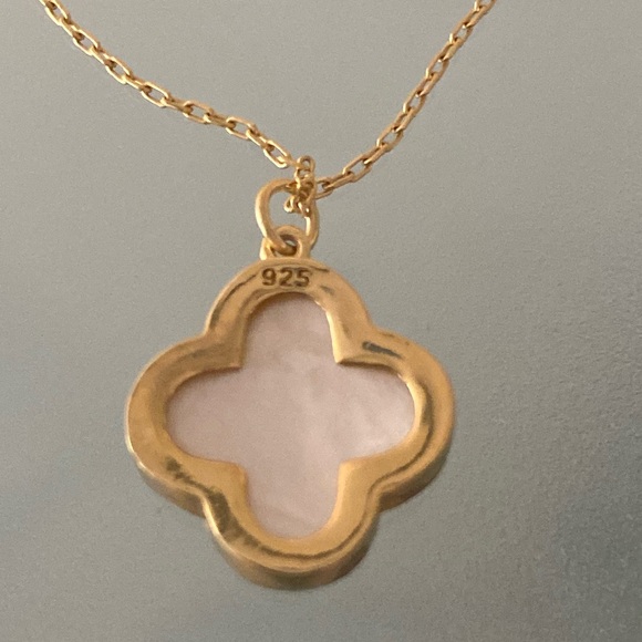 NEW CLOVER Necklace/pendant Silver 925 17.5” ( VCA prototype) - Picture 5 of 11